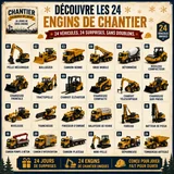 Calendrier de l'Avent de 24 véhicules miniatures
