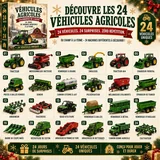 Calendrier de l'Avent de 24 véhicules miniatures
