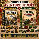 Calendrier de l'Avent de 24 véhicules miniatures