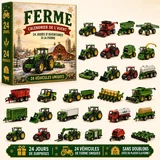 Calendrier de l'Avent de 24 véhicules miniatures